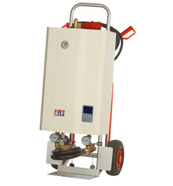 Heizzentrale FMX Pro Estrich DIN Programm Estrichtrocknung